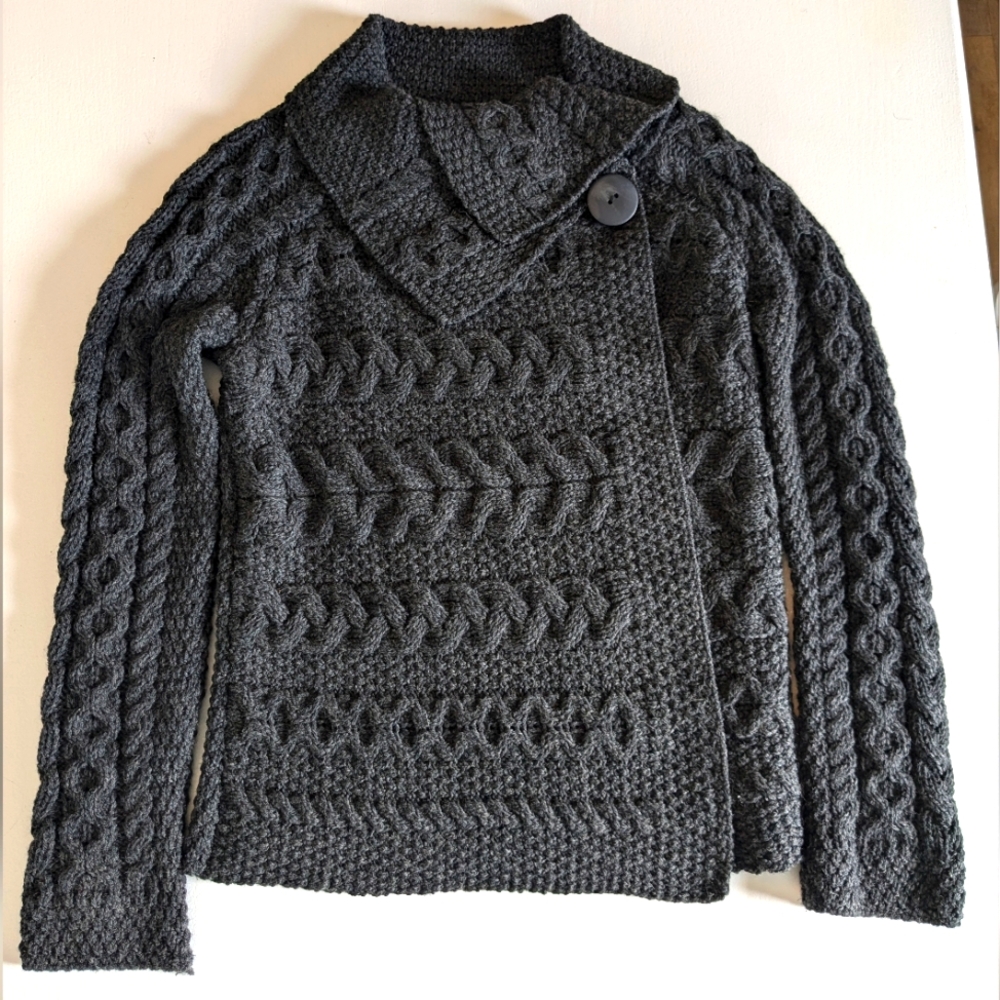 ARAN CRAFTS Merino Wool Cardigan